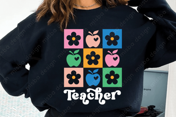 Checkered teacher flowers