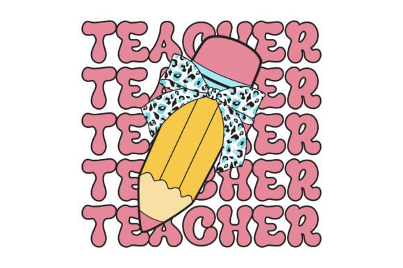 Pink teacher dtf TRANSFER