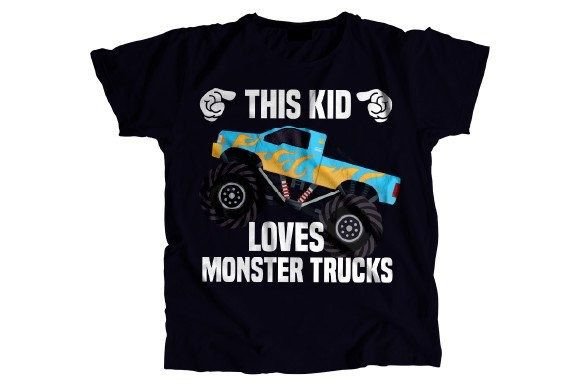 THIS KID LOVES MONSTER TRUCKS