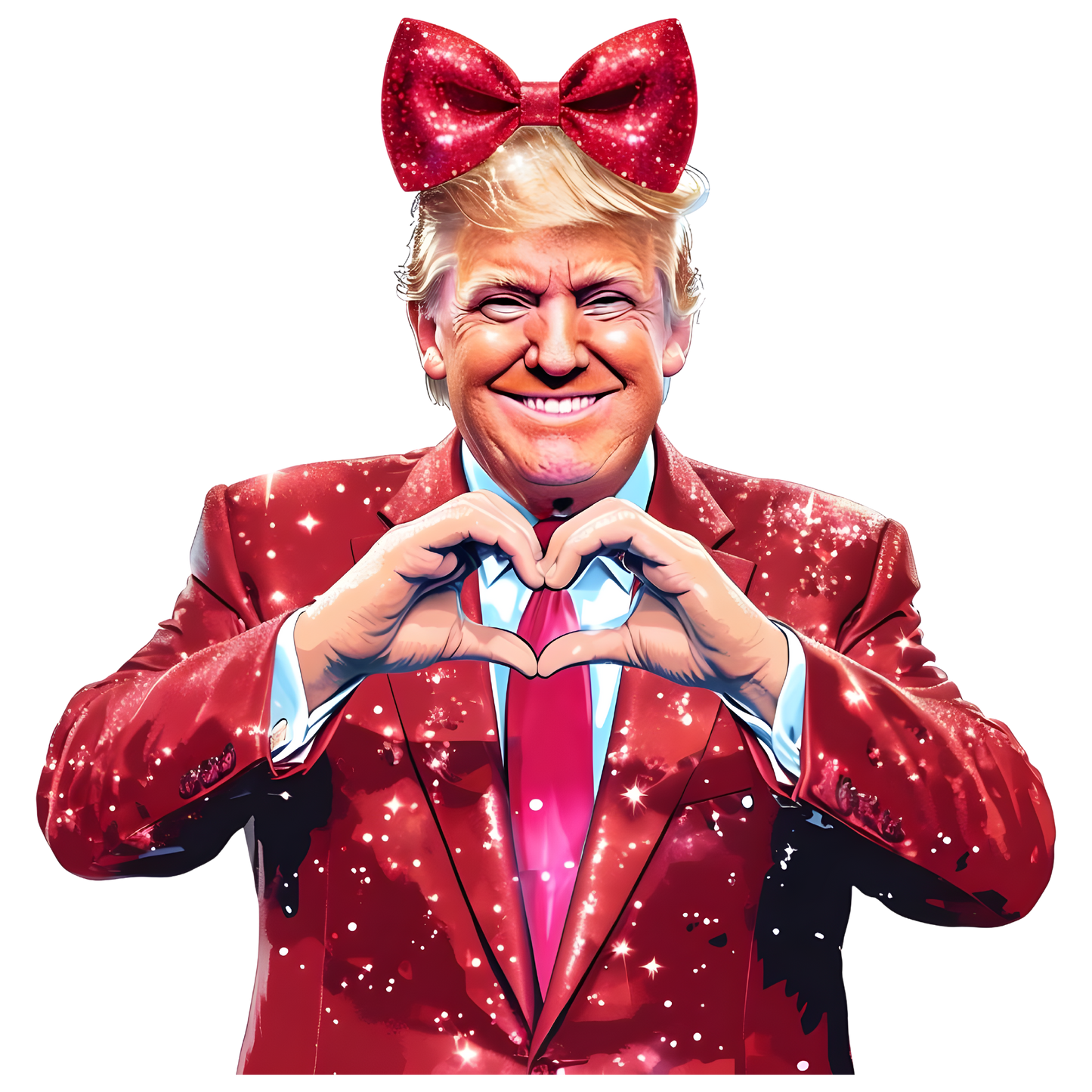 Trump hearts dtf transfer