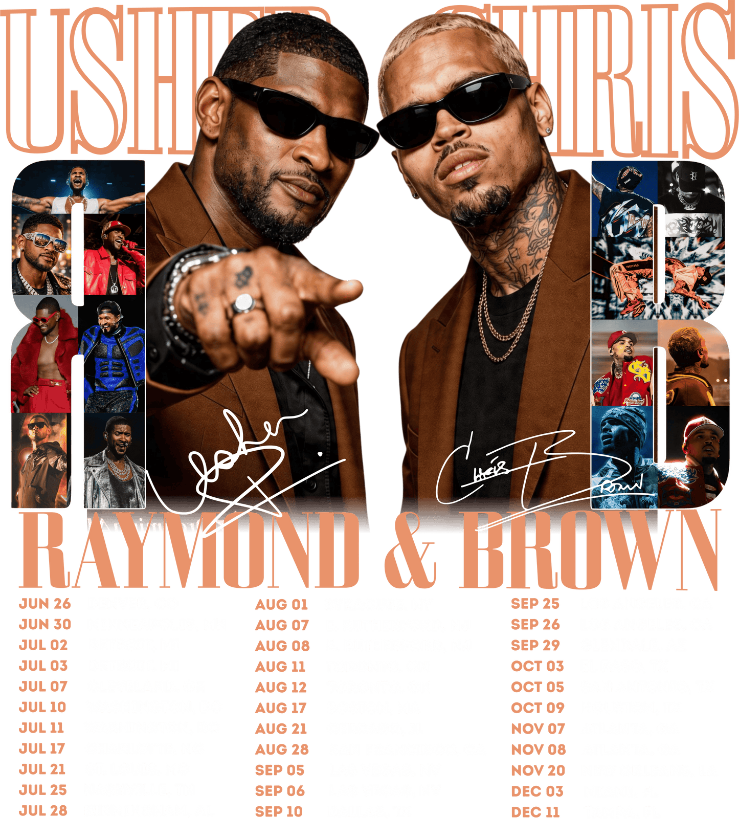 26 TOUR Usher & Brown dtf transfer