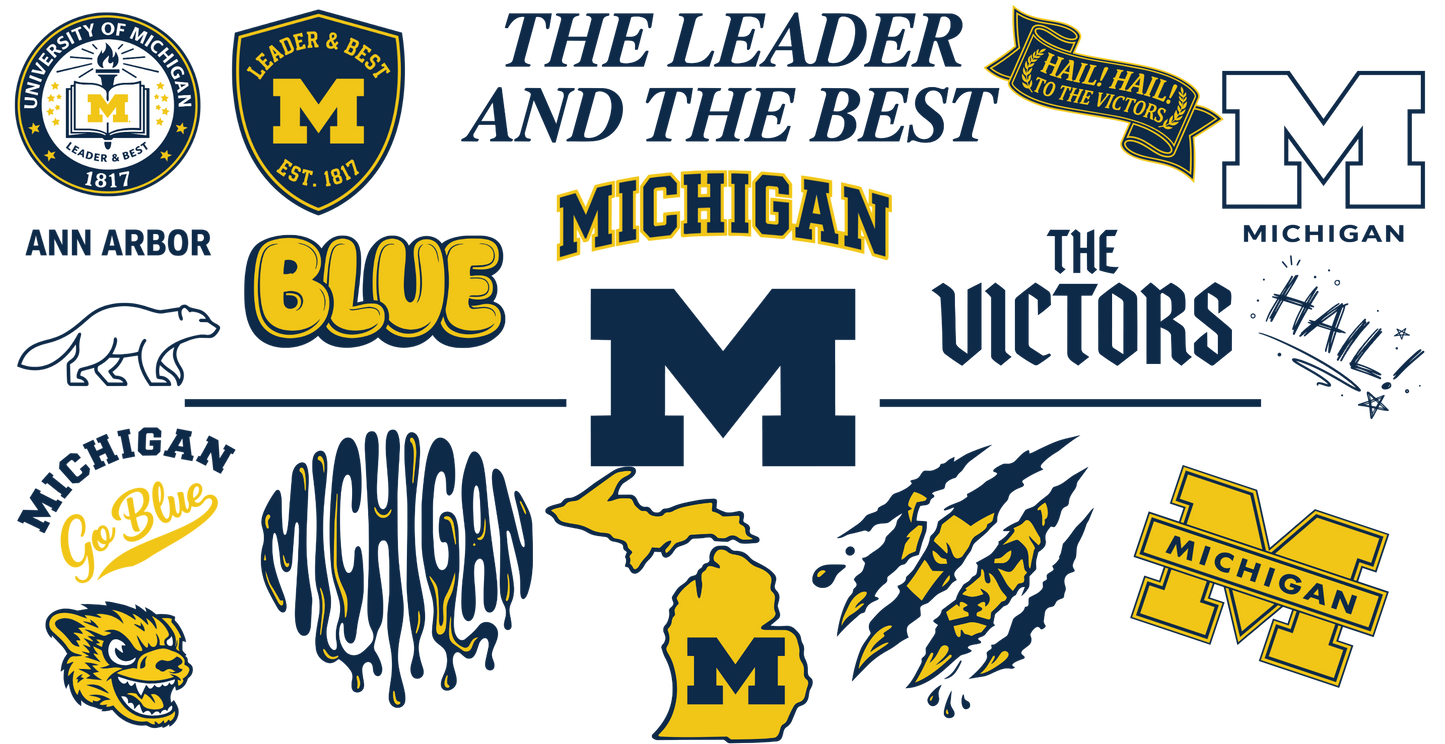 Michigan 16oz UV DTF Wrap