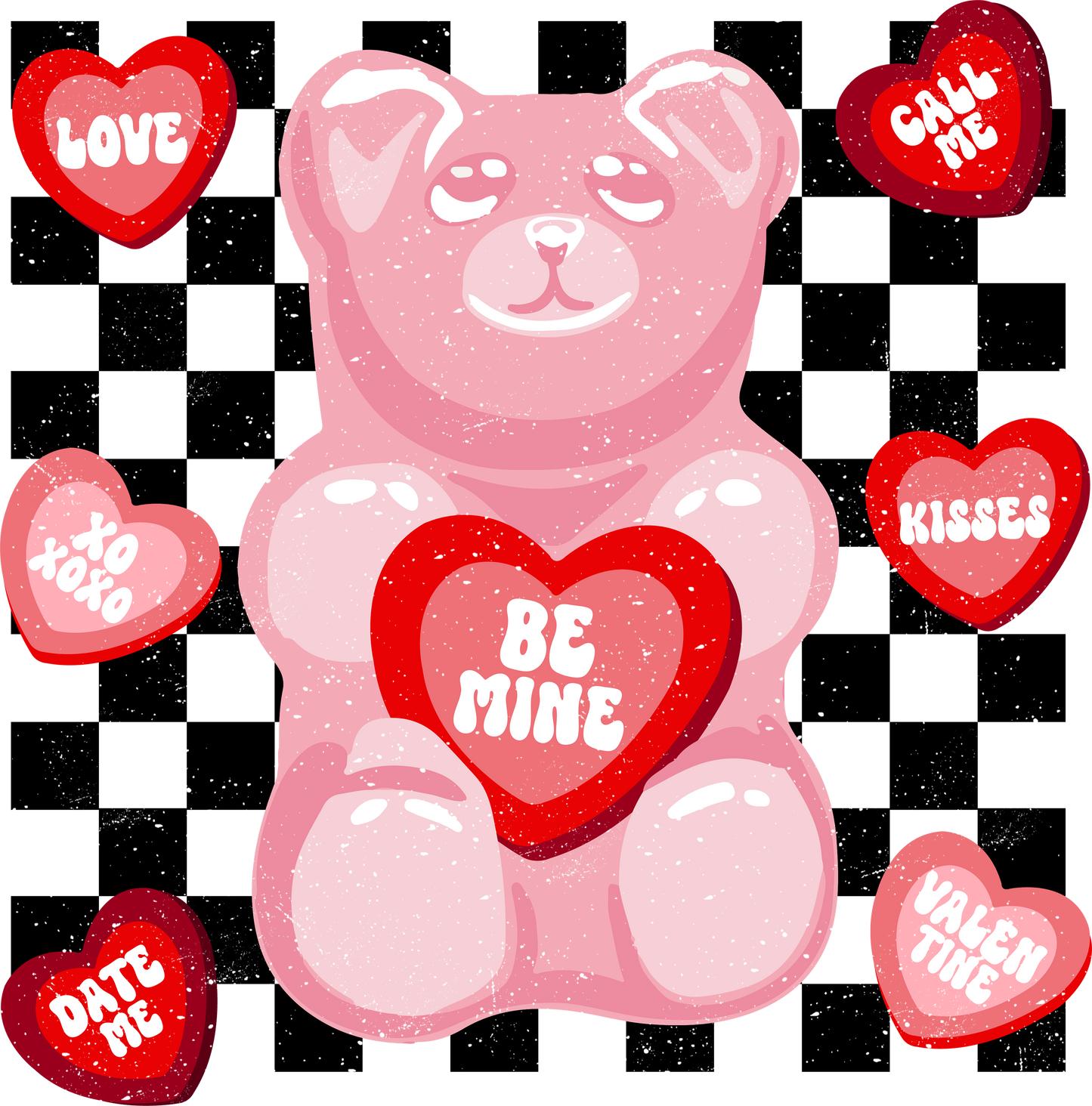 Be mine gummy dtf transfer