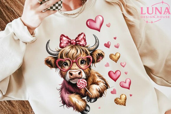 Longhorn peek a boo 💕 🎀♥️dtf transfer