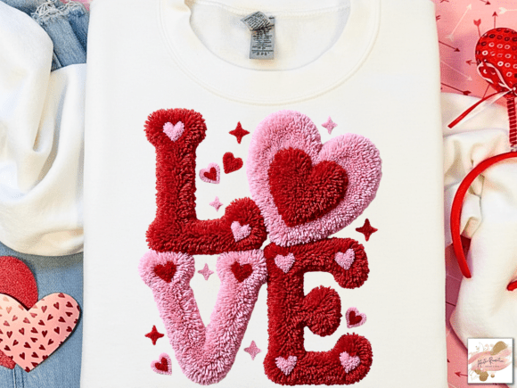 Faux yarn love 🎀♥️dtf transfer