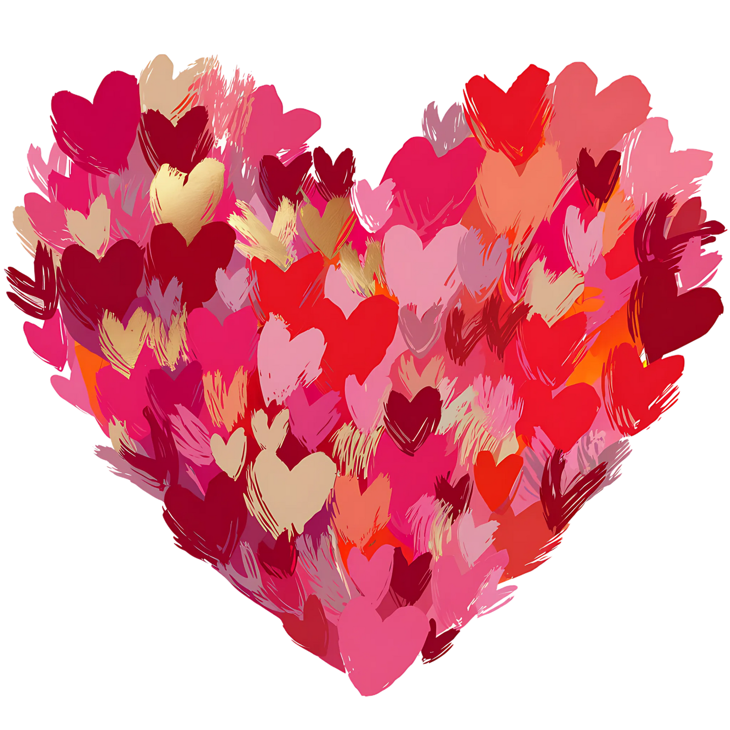Valentines Day Brush Stroke dtf transfer