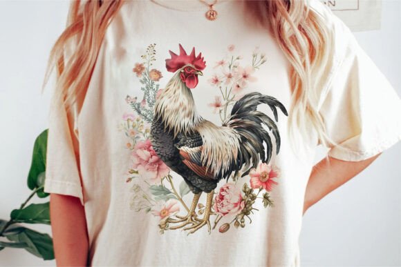 Watercolor Rooster