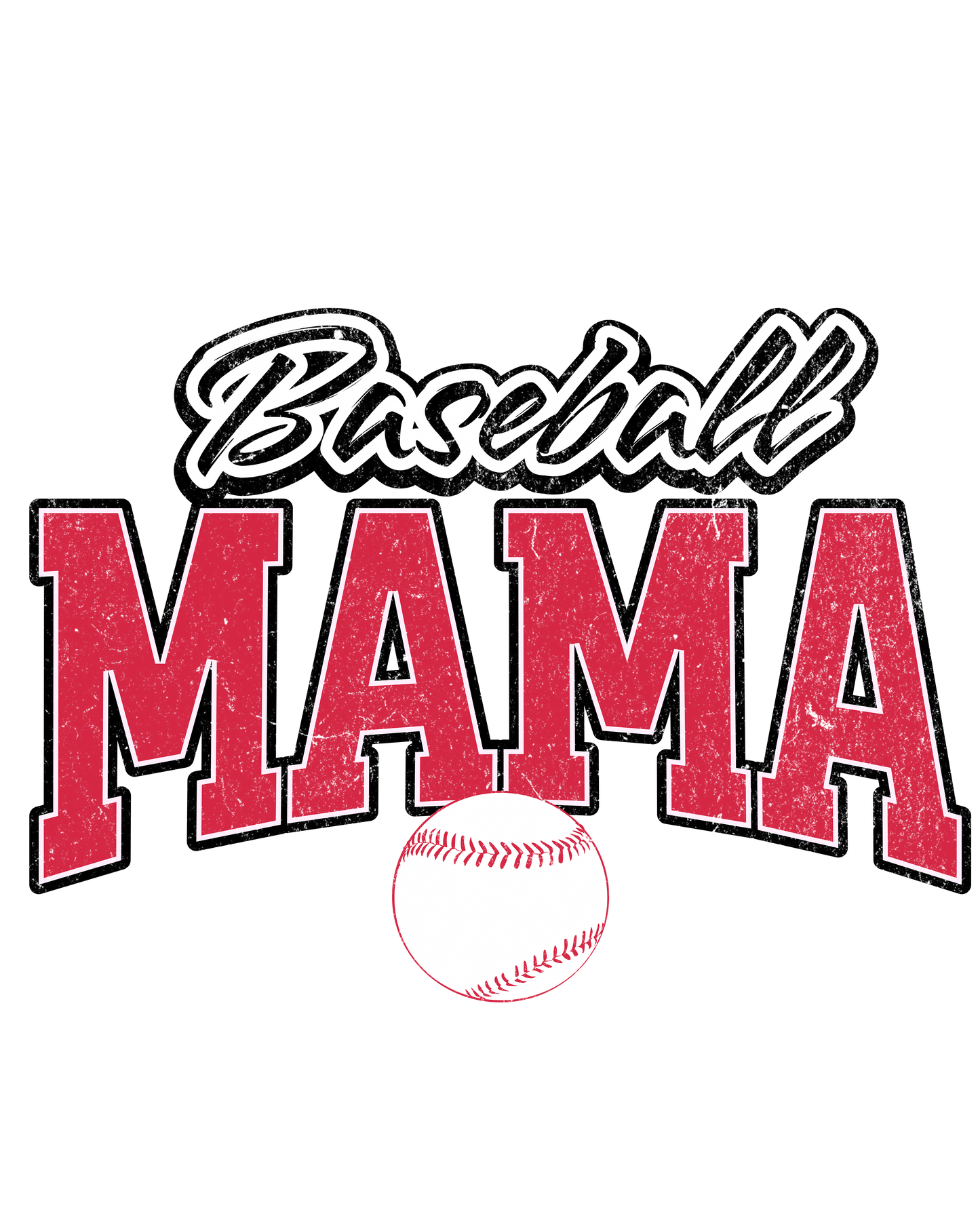 Baseball mama dtf transfer