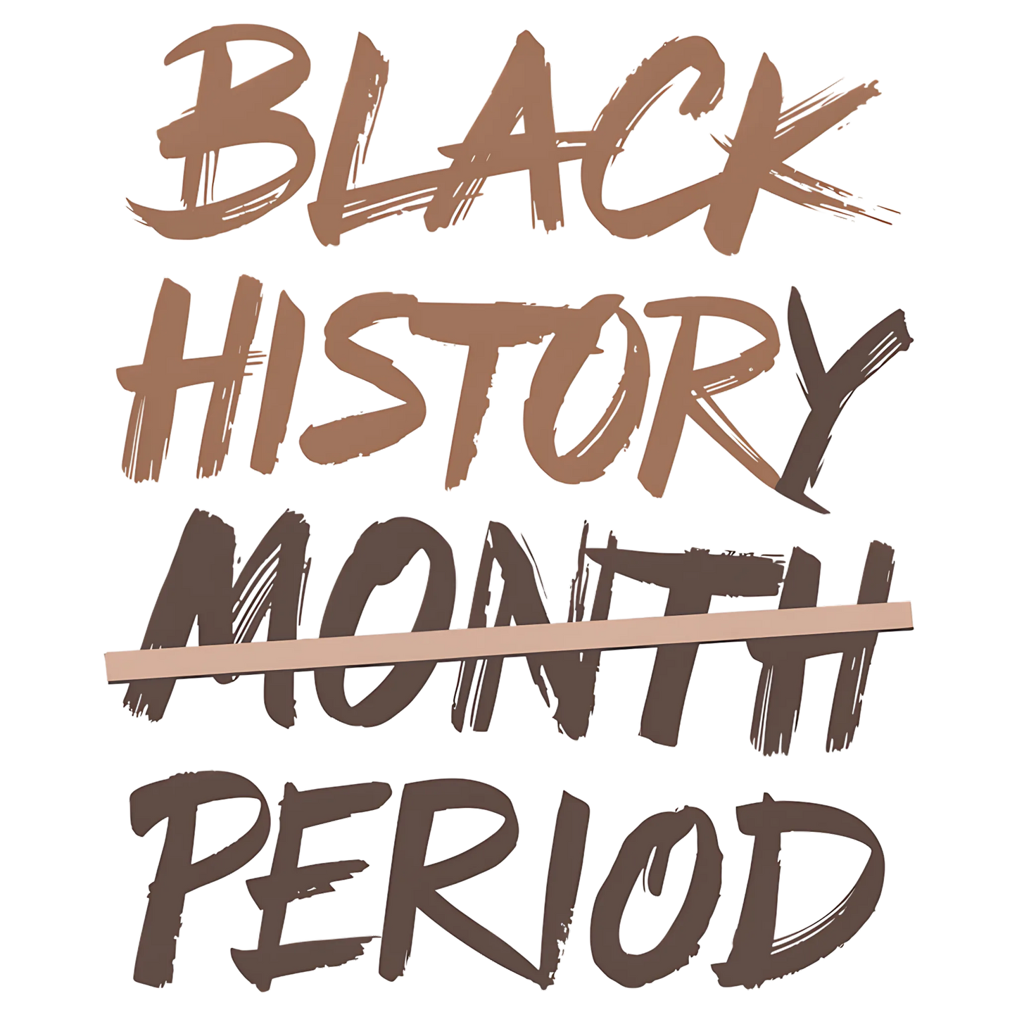 Black History period Dtf transfer