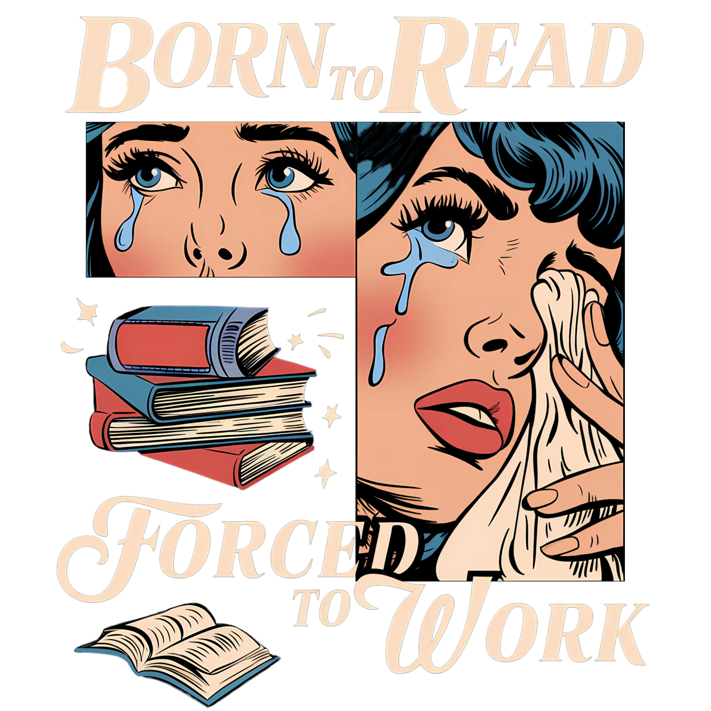 Born to read Dtf transfer