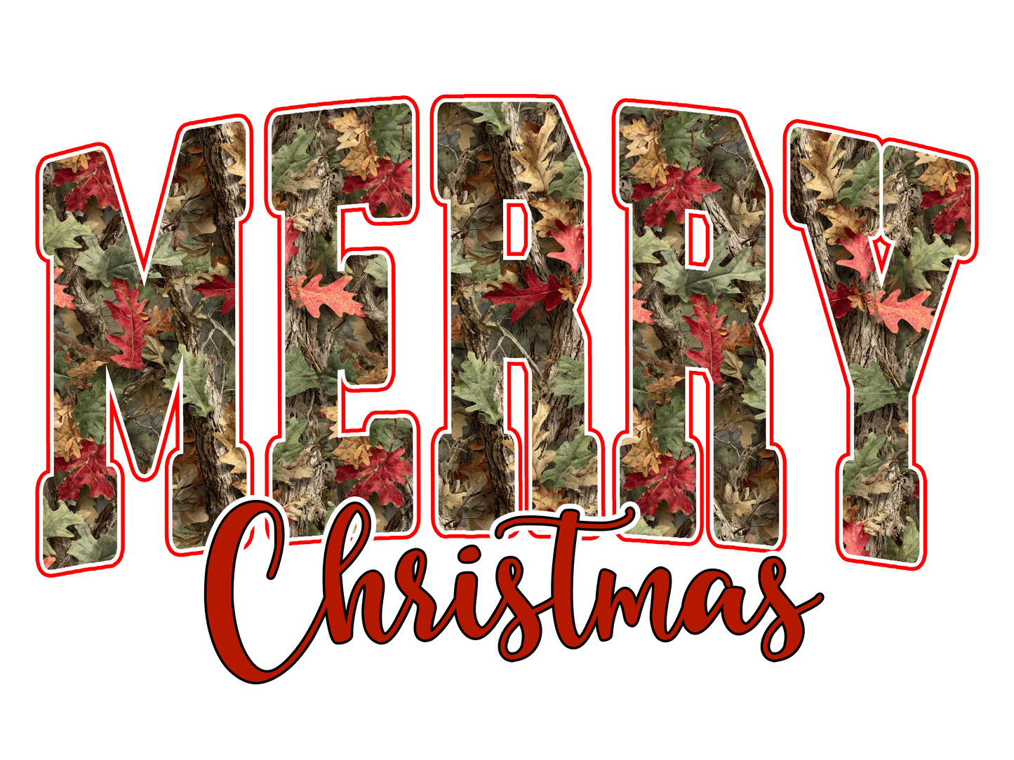 Camo red, Merry Christmas