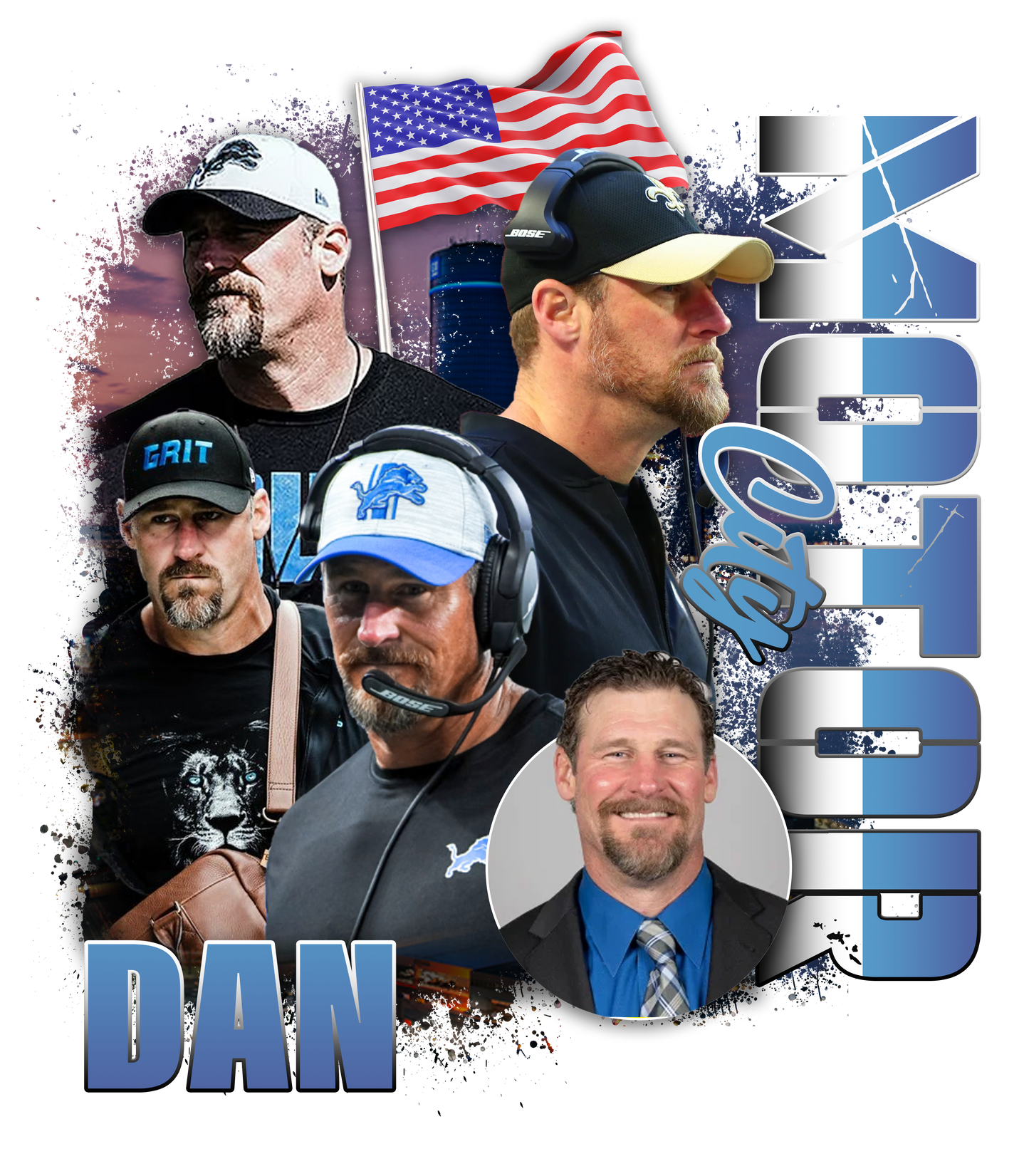 Dan Campbell XL Dtf transfer