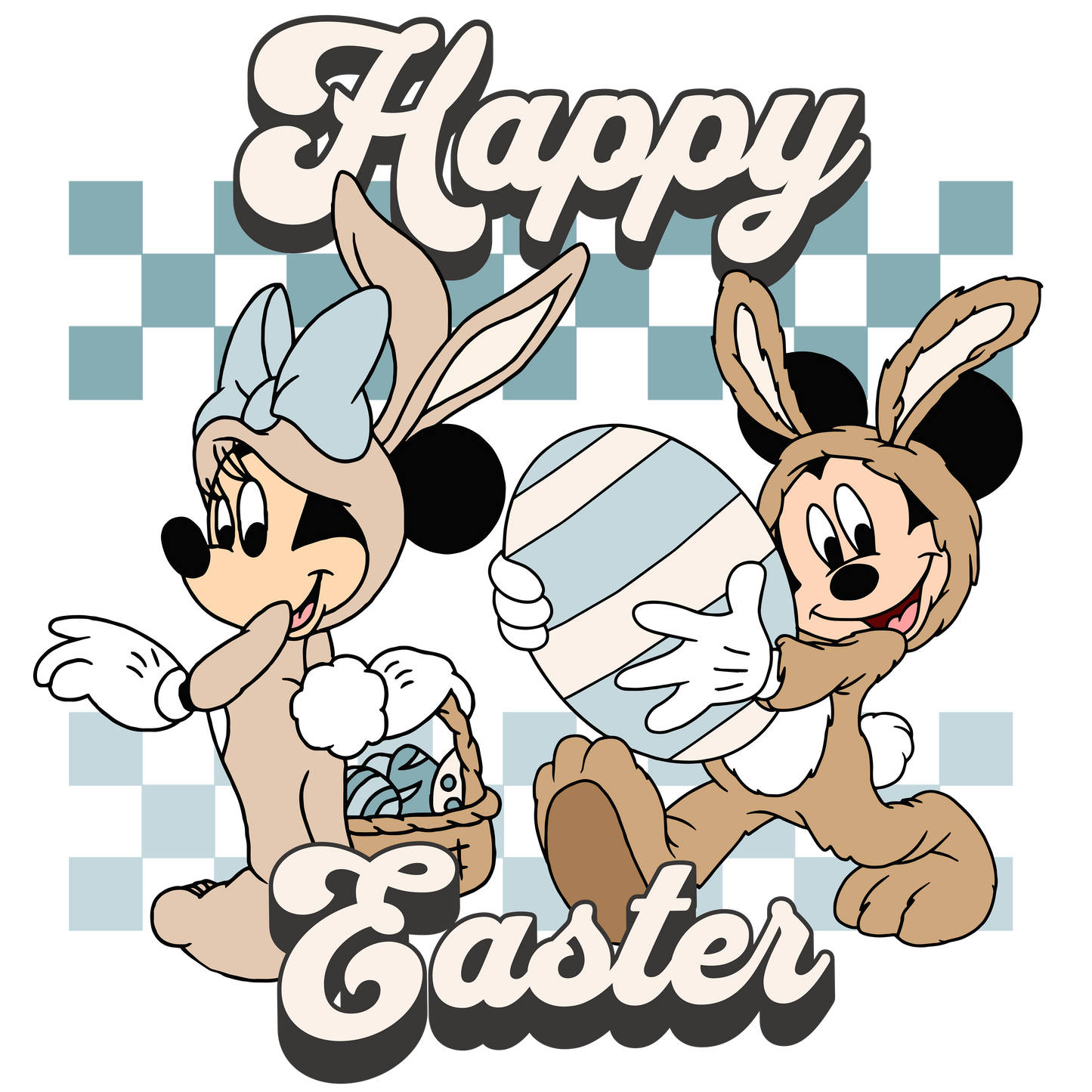 Happy Easter M&M dtf transfer