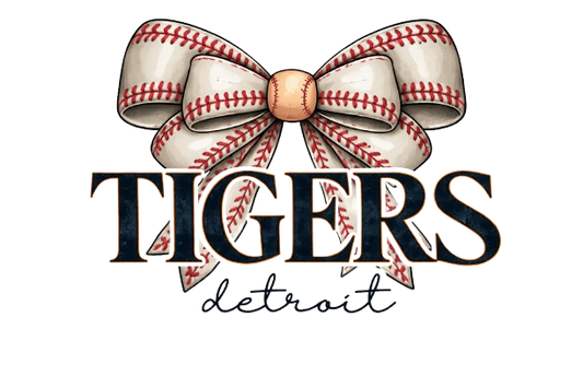 Detroit Tigers baseball ⚾️ bow baseball dtf transfer