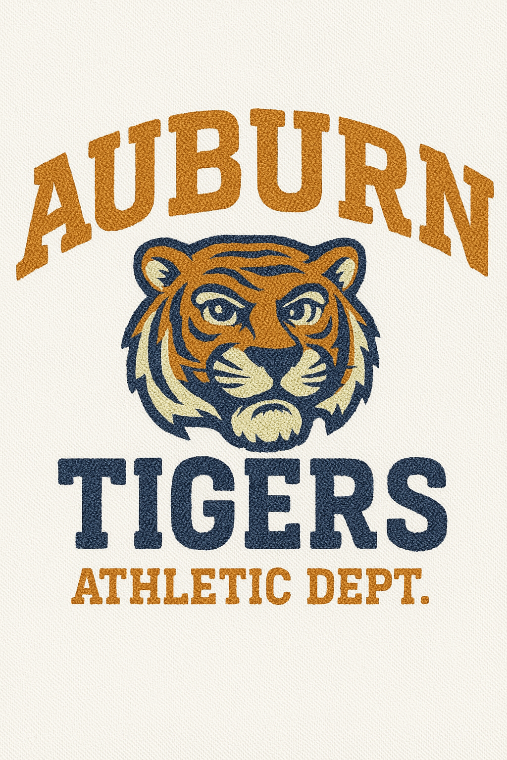 Faux Chenille Patch dtf Auburn Tigers 🏈🔥