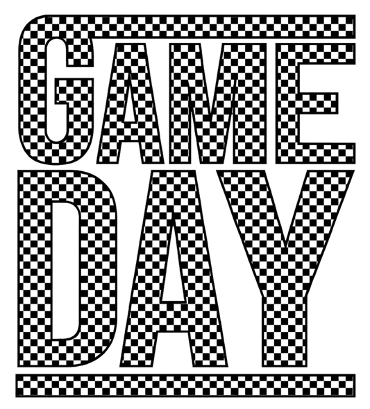 Black Game Day dtf transfer