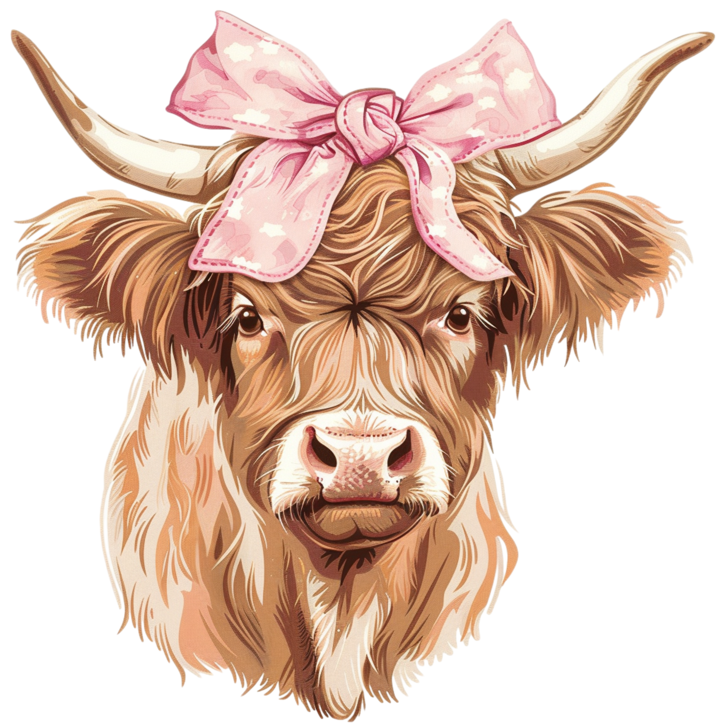 Bow longhorn dtf transfer