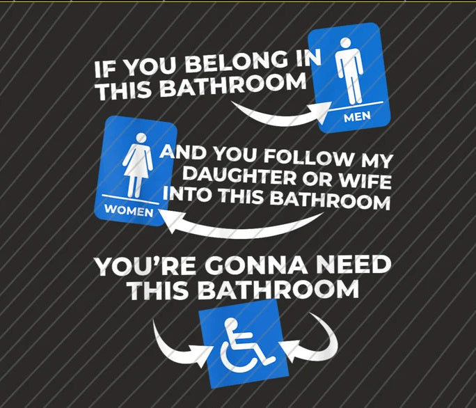 If you belong in this bathroom dtf transfer