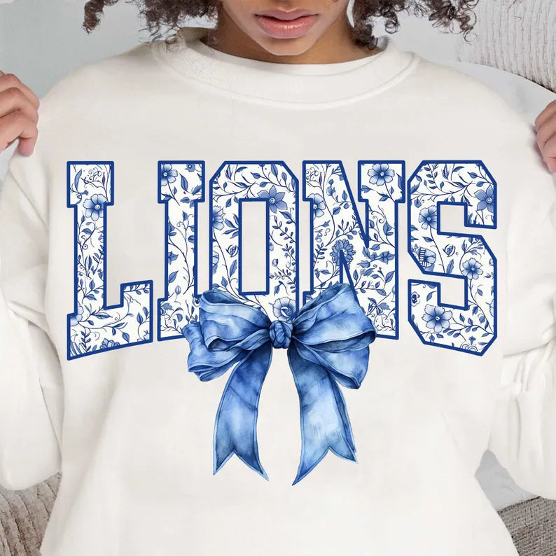LIONS with coquette Bow