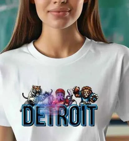 Mascots Detroits DTf transfer