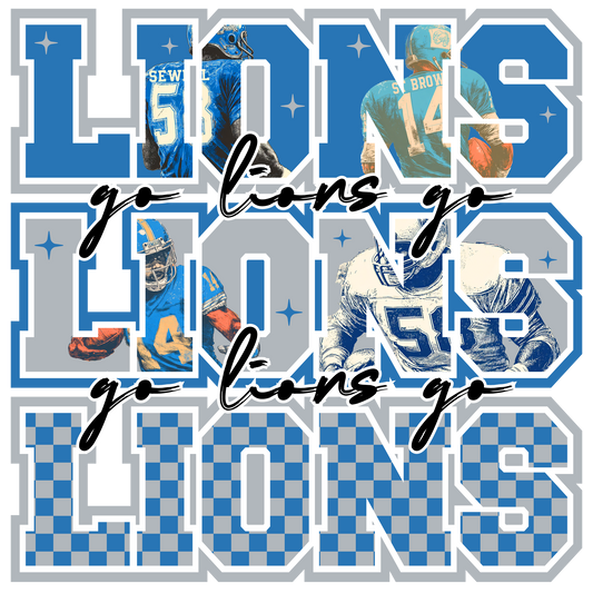 lions new stacked dtf transfer