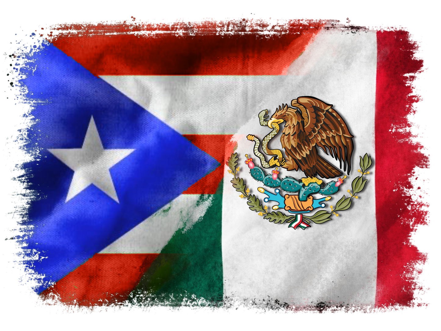 MEX & P Flag Dtf transfer