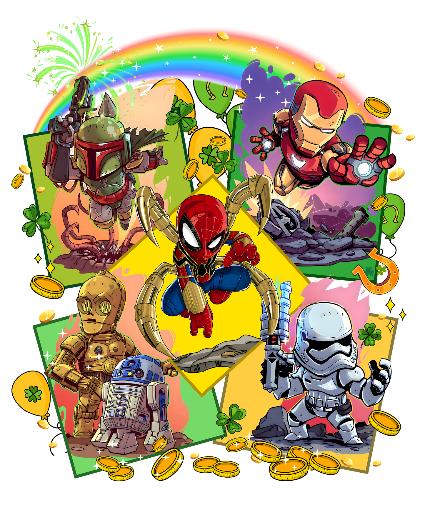 Spidey friends dtf transfer