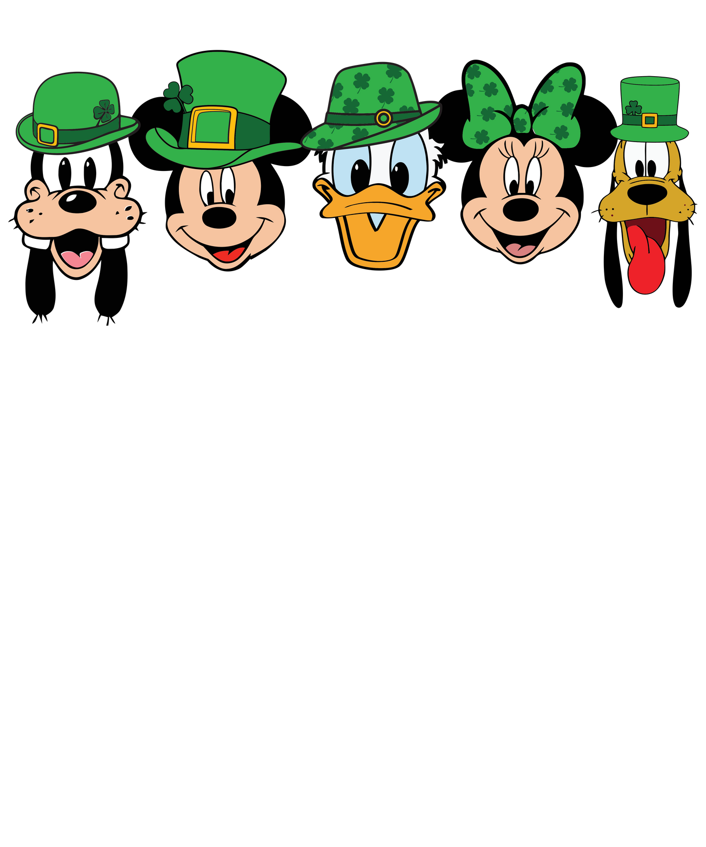 Heads mickey dtf transfer