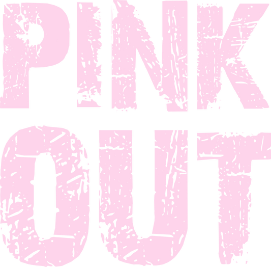 distressed pink out