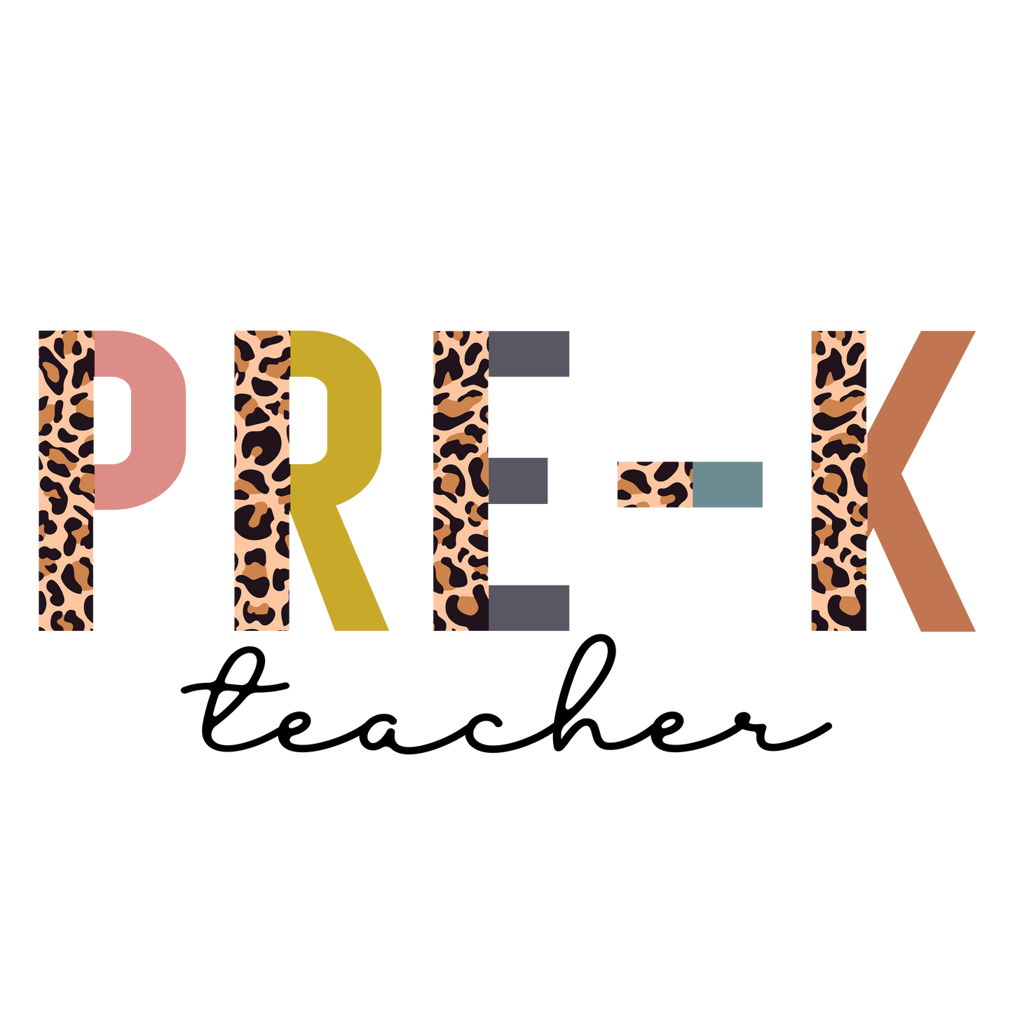 Pre k teacher Dtf Transfer