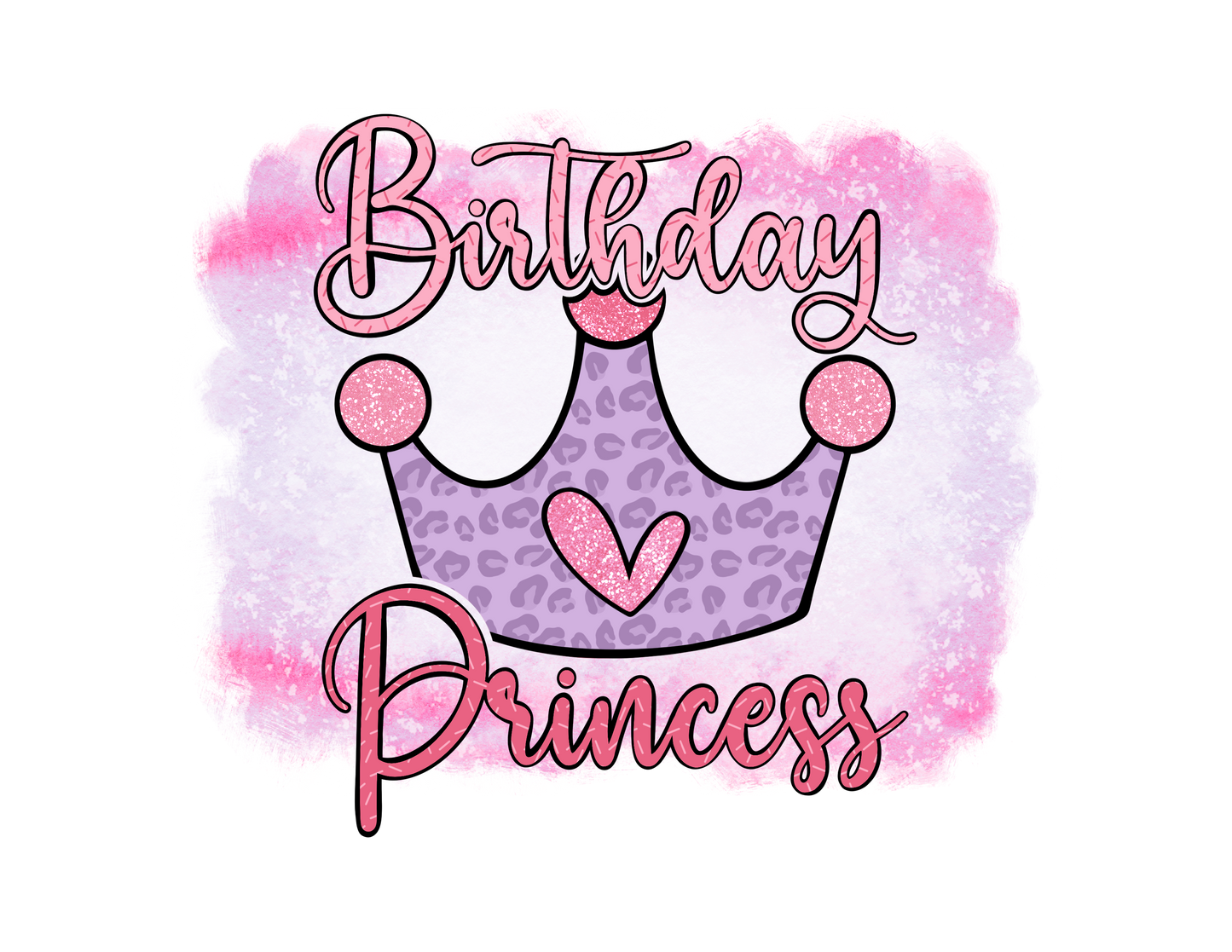 birthday princess Dtf transfer