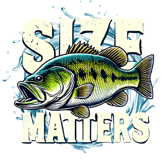 Size Matters fishing Dtf transfer