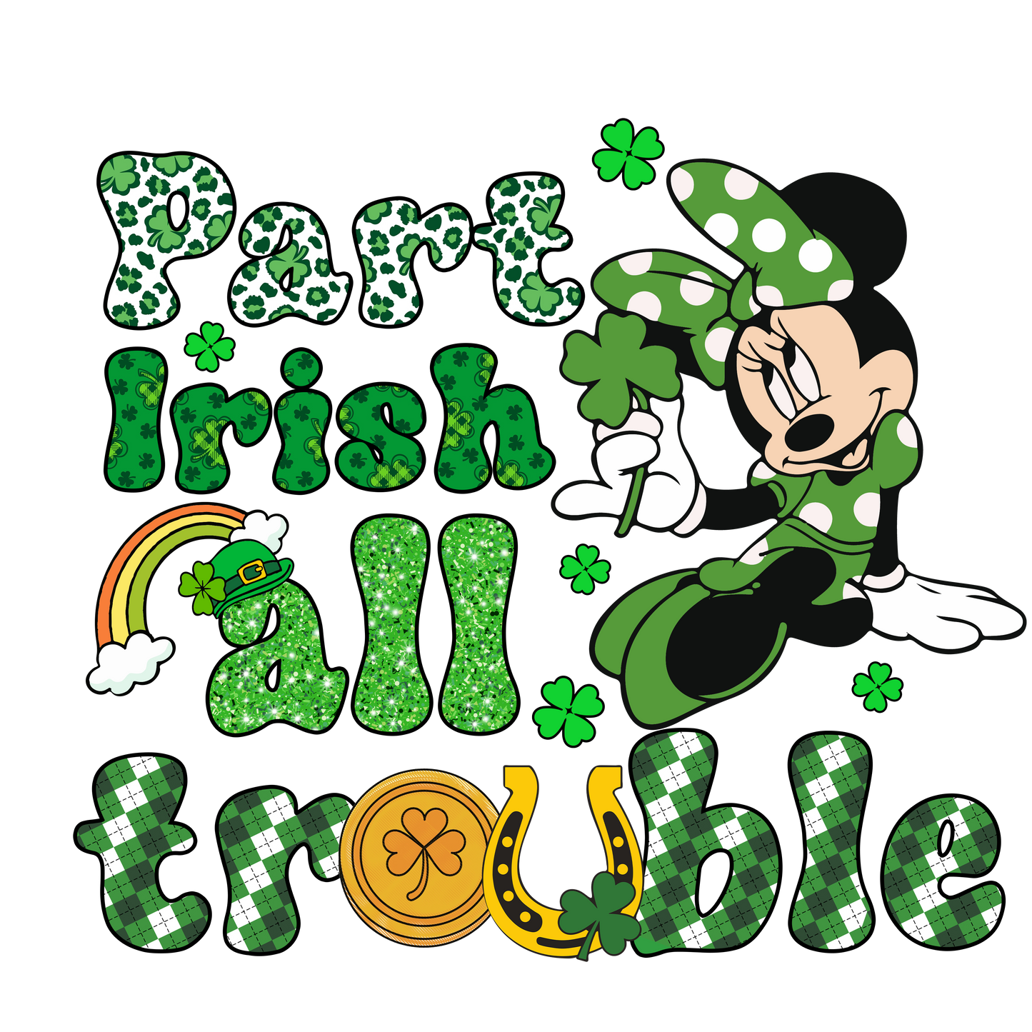 All part trouble mickey dtf transfer