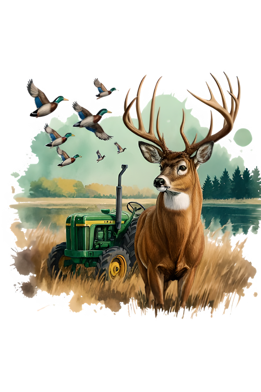 Buck & Tractor 🦌
