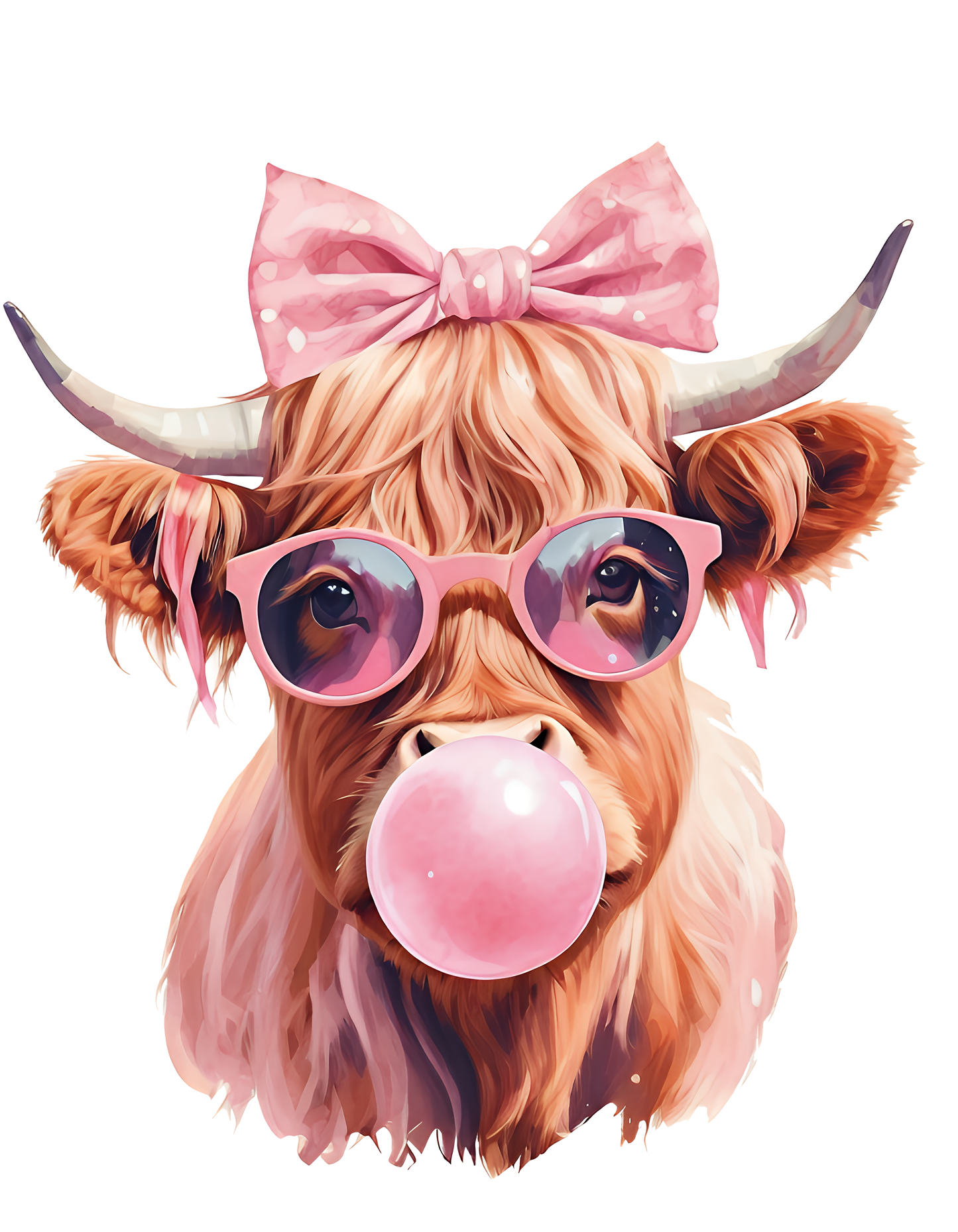 VALENTINE GUM COW DTF TRANSFER