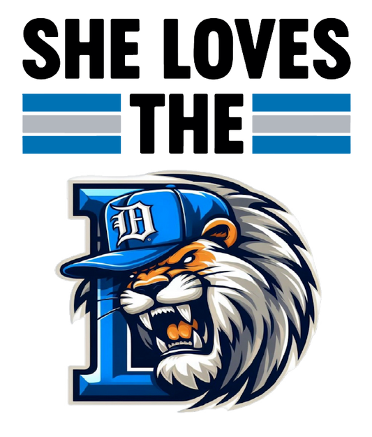 She loves the D Lions three