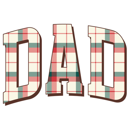 Dad plaid/brown DTF Transfer