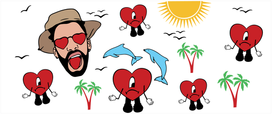 Libbey 16oz Cup UV Bad Bunny