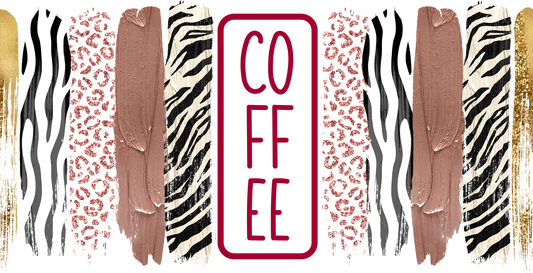 Libbey 16oz Cup UV coffee Leopard