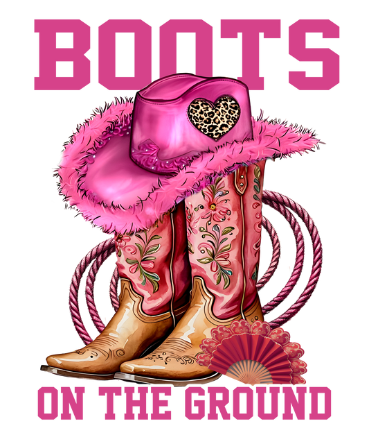 Pink Boots On The Ground