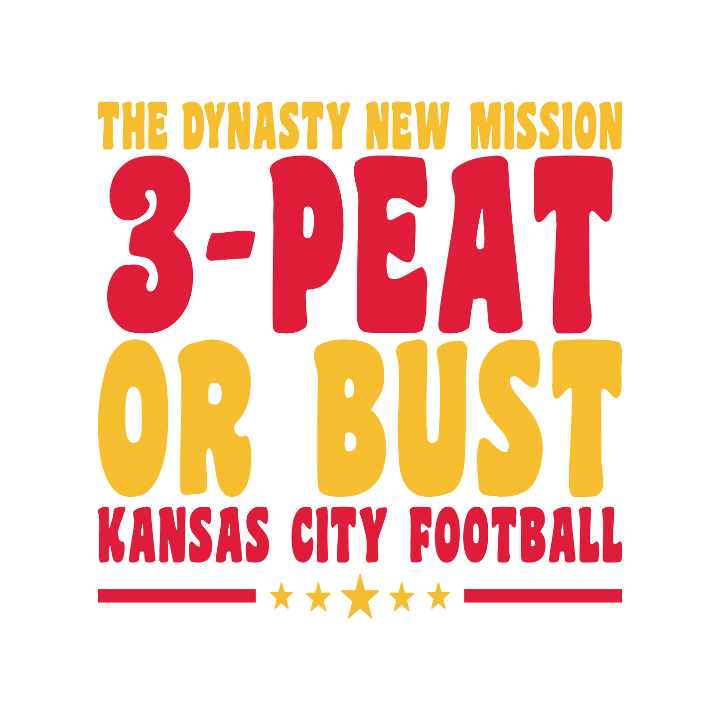 KC 3p or bust Dtf transfer