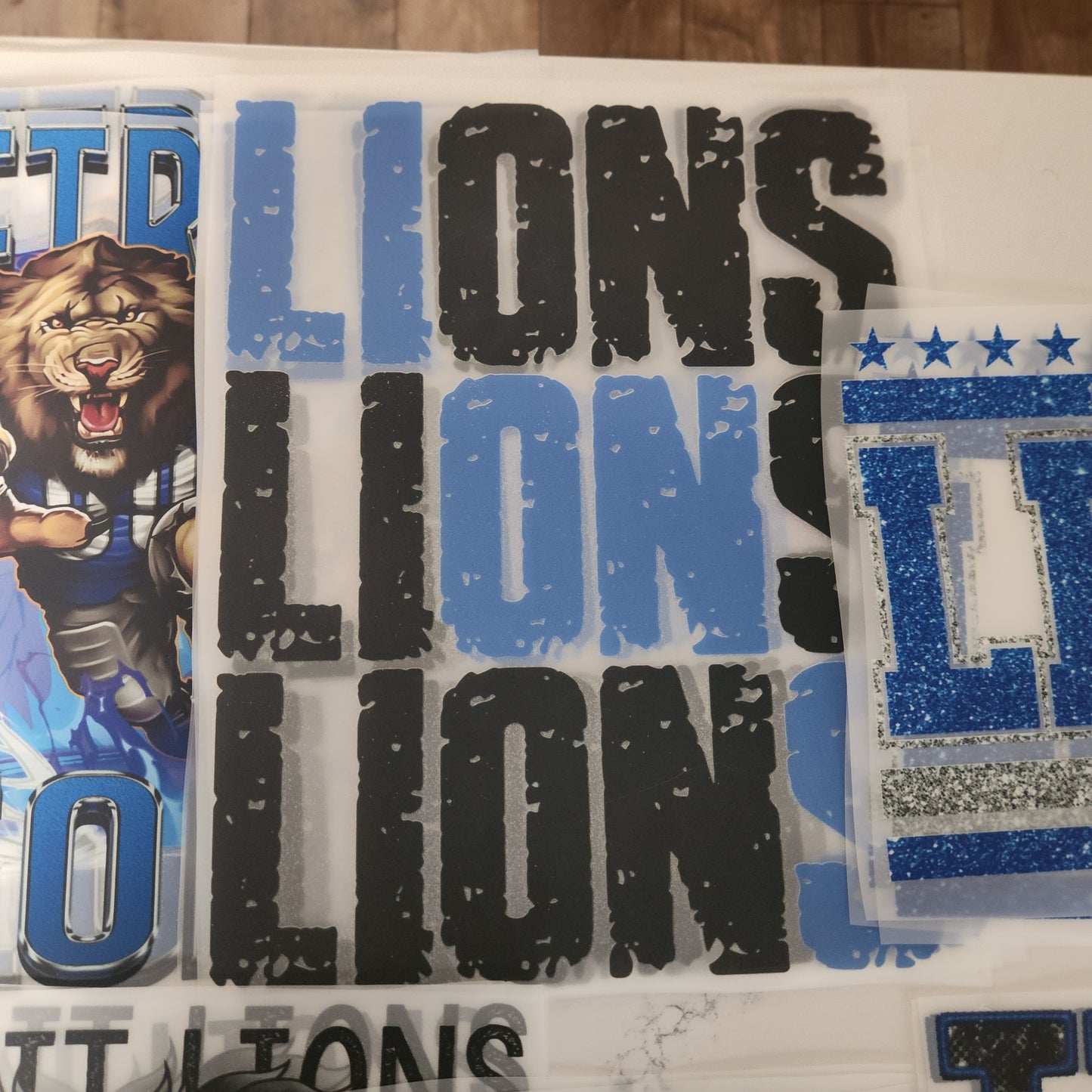 LIONS Bundle of DTF transfers (10 transfers $15 )