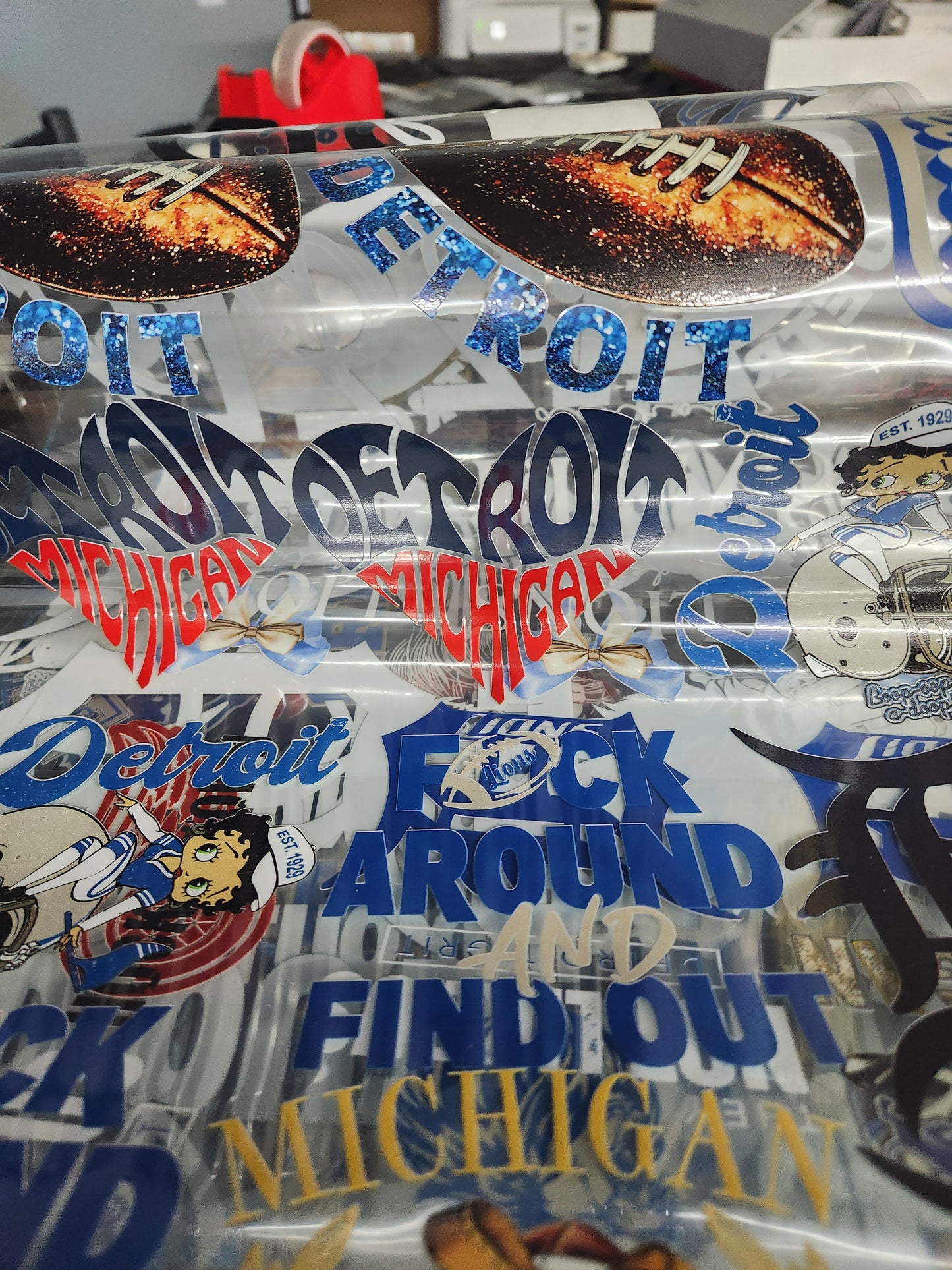 Dtf Mystery bag DETROIT LIONS 35 MIXED DTF TRANSFERS