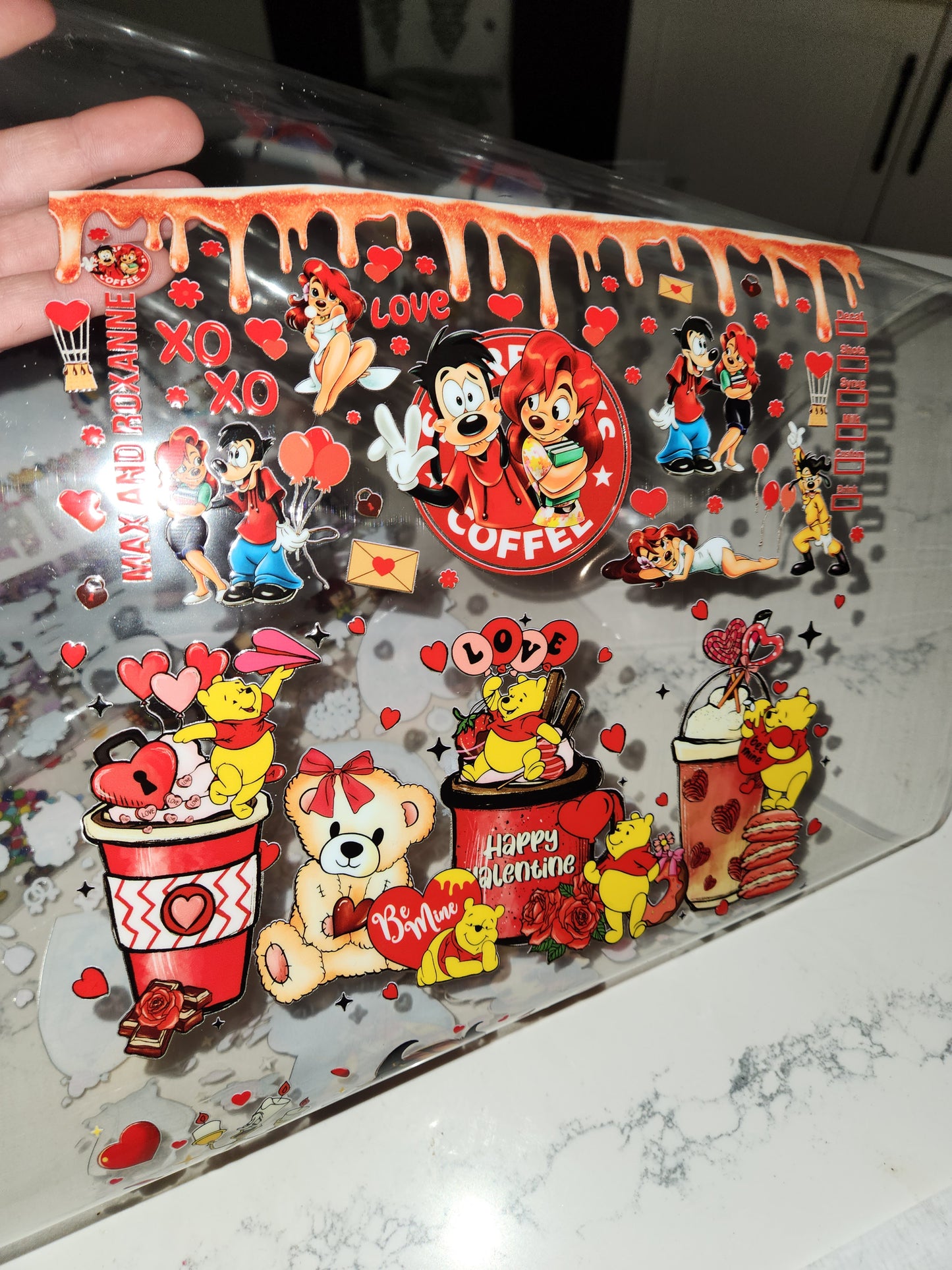 Mixed Bundle of 2026 newest Valentines day drop! 20 dtf transfers 5 uvdtf decals Mixed sizes $10