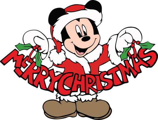 Mickey Christmas dtf transfer