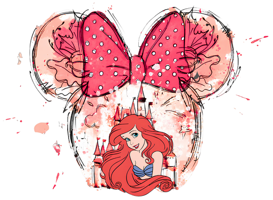 Ariel castle dtf transfer