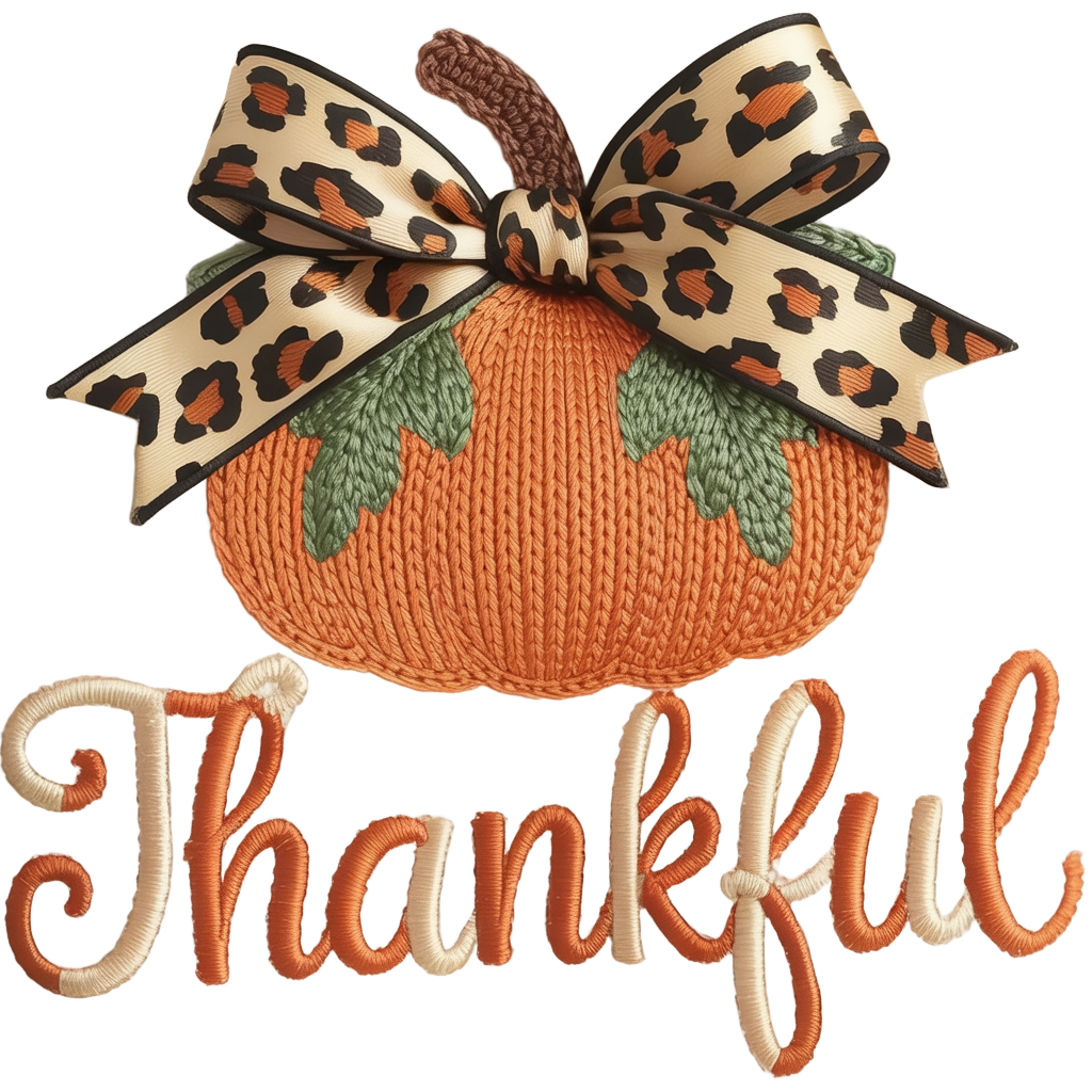 Faux yarn 2 color thankful - Hur&Co.