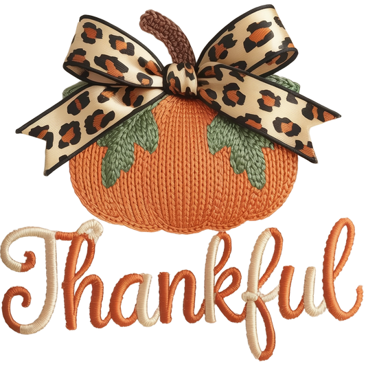 Faux yarn 2 color thankful