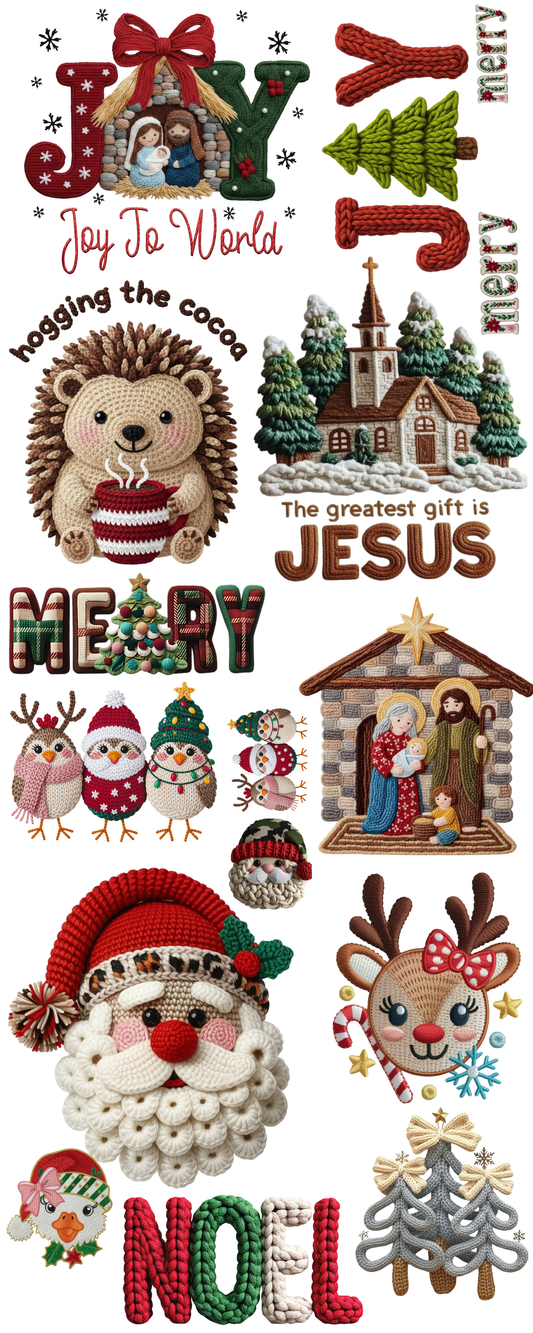 Pre-made Christmas 16x40#1 faux yarn