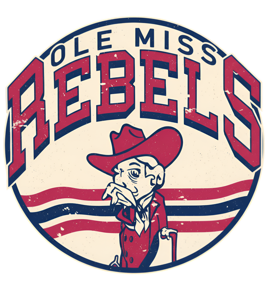 OLE MISS REBELS DTF TRANSFER